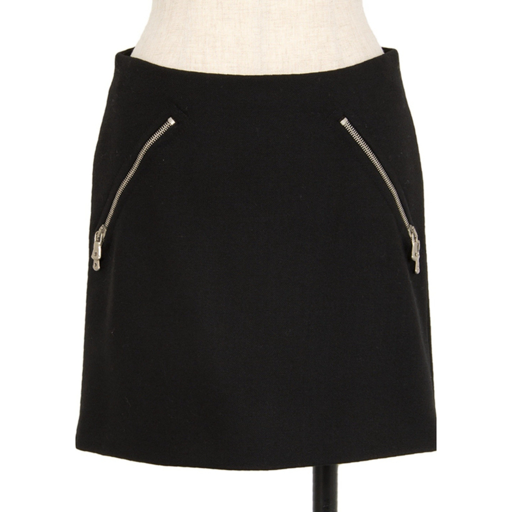 Dolce Gabbana Wool Blend Mini Skirt Leopard Black US 4